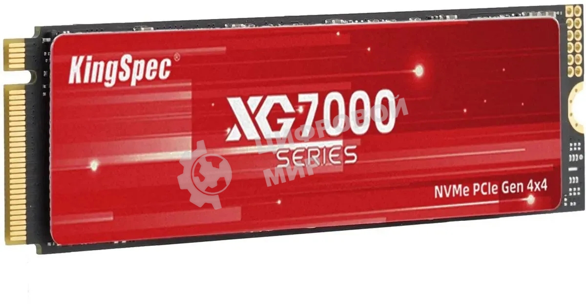 Накопитель SSD KingSpec XG7000, 1Tb, PCIe 4.0 x4, M.2 2280, NVMe, R/W 7400/6600
