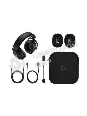 Гарнитура Logitech G PRO X 2 LightSpeed чёрный, беспроводная + проводная, радиоканал, до 50 ч