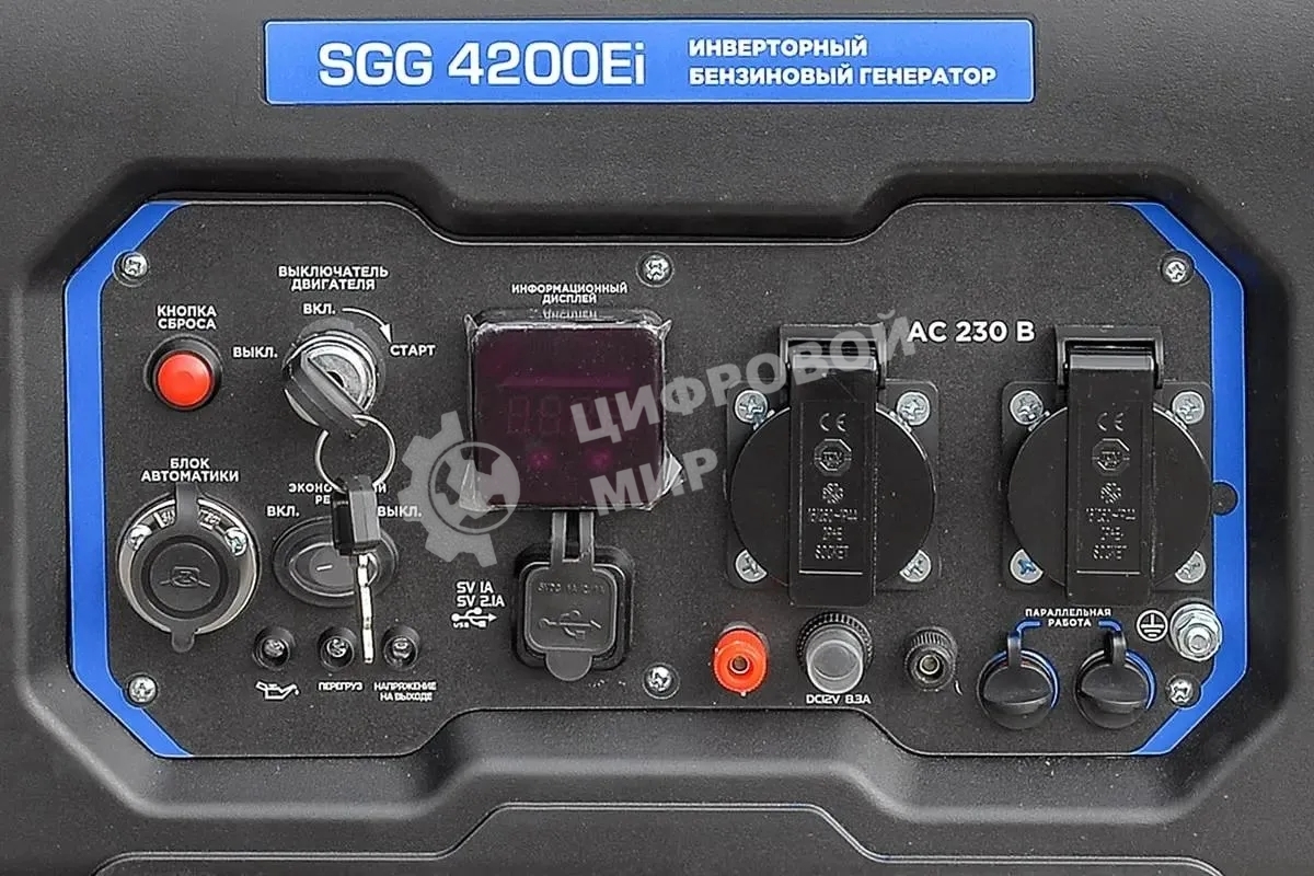 Электрогенератор бензиновый инверторный ТСС SGG 4200Ei, 4.8 кВт, 74 дБ, 35 кг