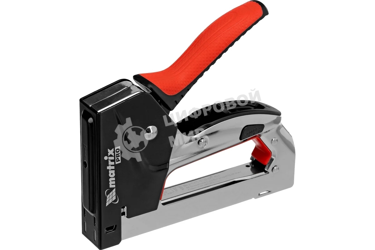 Степлер мебельный Matrix, стальной, быстрая загрузка, тип скобы 53, 4-14 мм, PRO