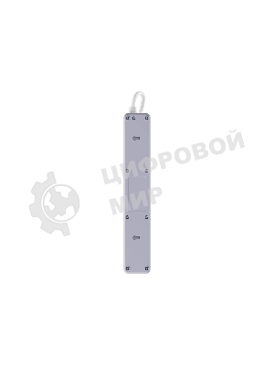 Удлинитель с сетевым фильтром Defender DFS 135, белый, 5 розеток, 5 м.