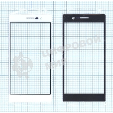 Стекло для Huawei Ascend P7 белое