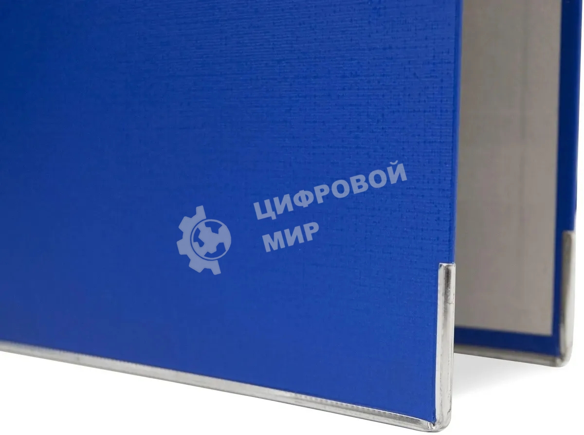 Папка-регистратор Silwerhof 2013371 A4 50мм, ПВХ/бумага синий, металлическая окантовка, сборная (упаковка: 2шт)