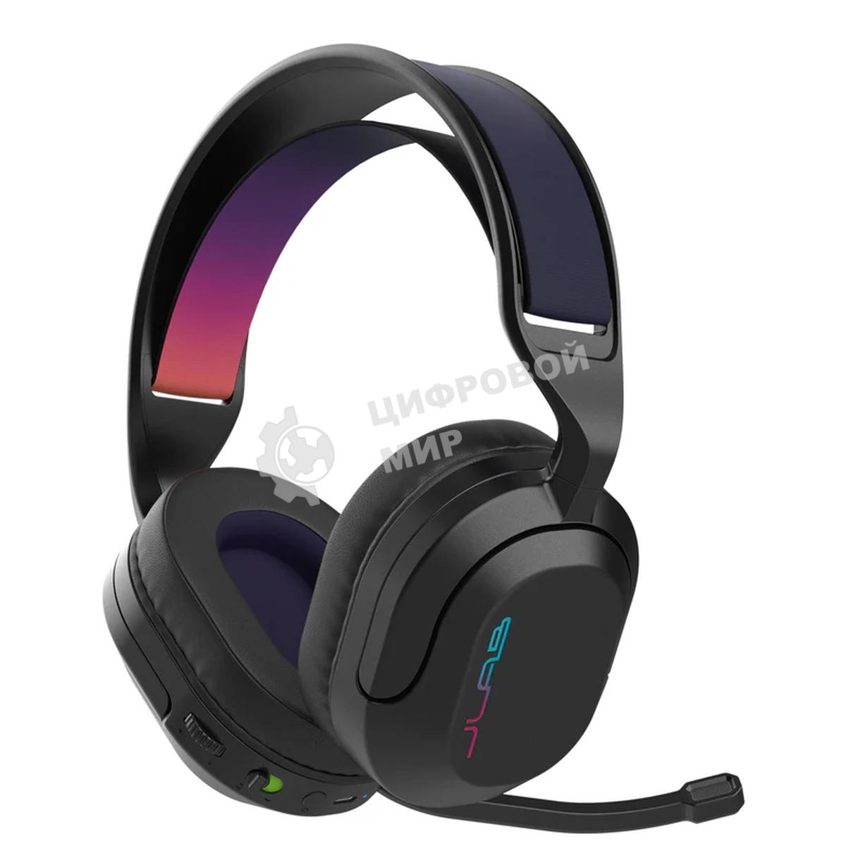 Гарнитура беспроводная Jlab Nightfall Wireless Gaming Headset - черный (PN:GHBNHTFALLRBLK4)