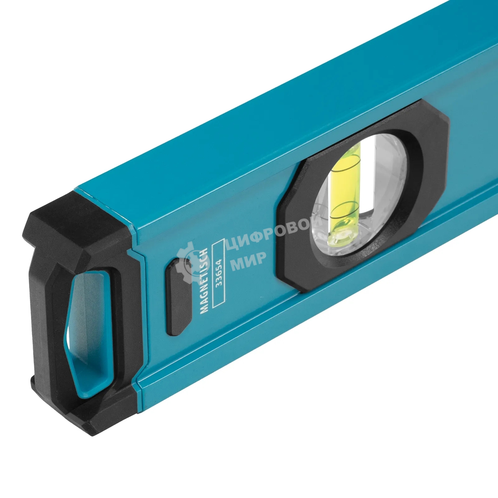 Уровень Gross 33654 алюминиевый, магнит., фрезерованный, 3 глазка, 0,5 мм/м, 1200 мм