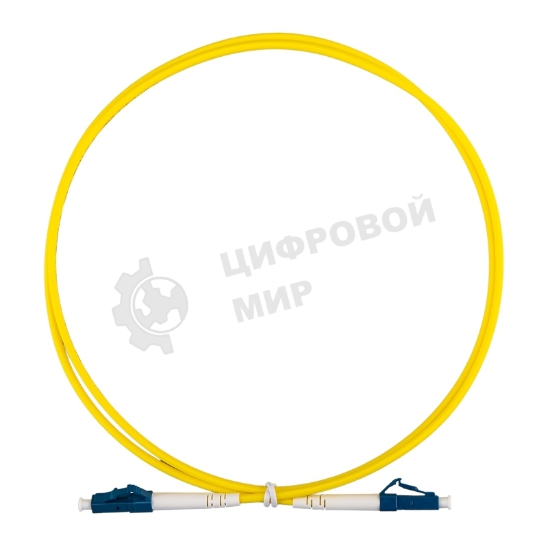 Патч-корд оптический одномодовый (SM) 9/125 OS2 разъемы LC/UPC-LC/UPC 3мм симплекс LSZH 10м желтый REXANT