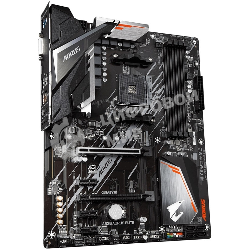 Материнская плата Gigabyte A520 AORUS ELITE, AM4, AMD A520, 4xDDR4, 4xSATA, 1xM.2, 1xPCI-E 3.0 x16, 1xHDMI, 1xDVI-D, 1x 1Gb LAN, 2xUSB 2.0, 4xUSB 3.2 Gen 1, 3x3.5 мм, 7.1, Micro-ATX