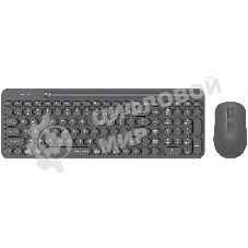 Комплект клавиатура + мышь A4Tech Fstyler FG3300 Air2 клав:серый мышь:серый USB беспроводная slim Multimedia
