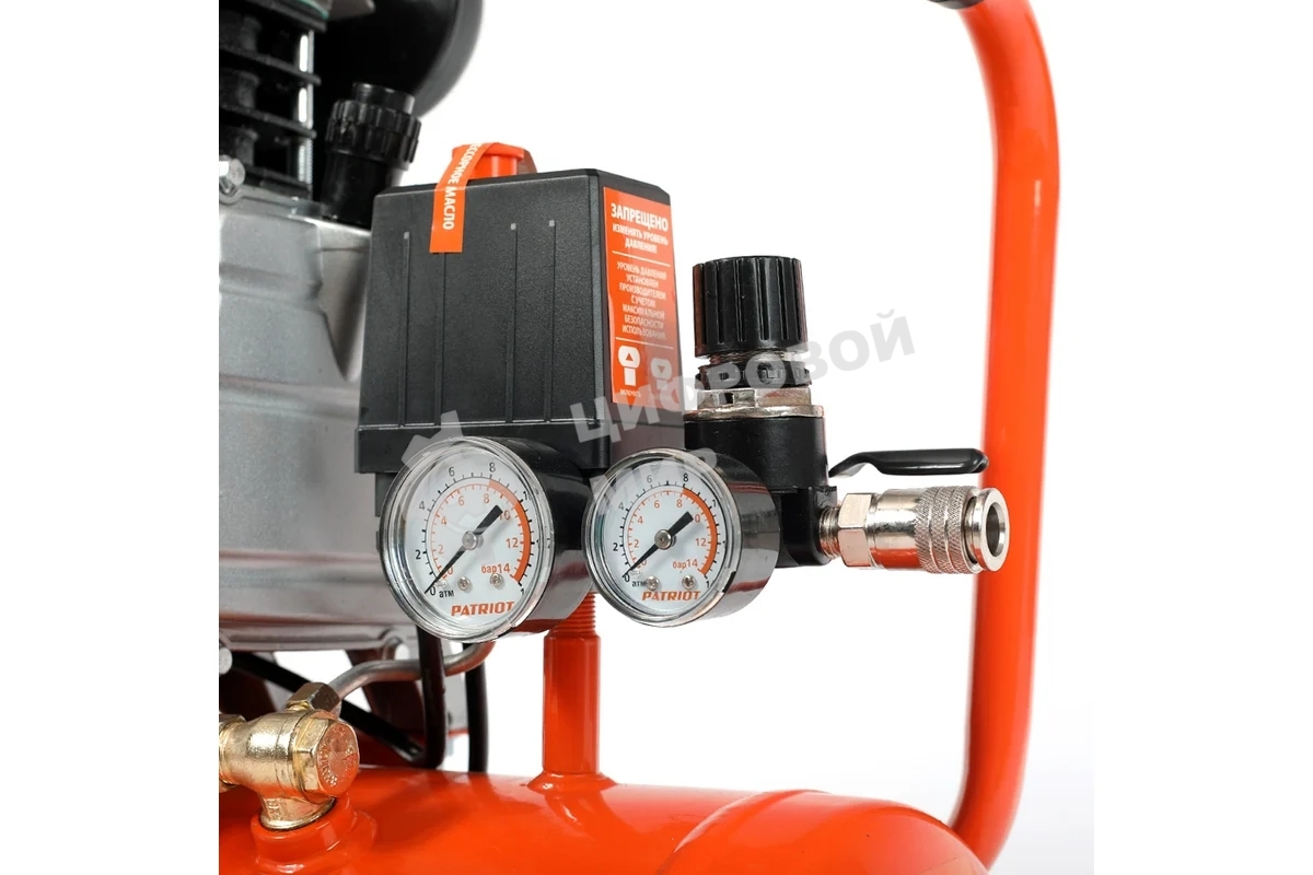 Компрессор Patriot EURO 50/2601.8кВт 220В 260л/мин 50л выход быстросъем елочка 8мм