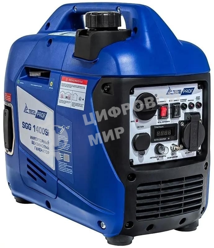Электрогенератор бензиновый инверторный ТСС SGG 1400Si, 1.4 кВт, 56 дБ, 10.5 кг