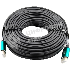 Кабель аудио-видео Cactus CS-HDMI-AOC-2.1-30 HDMI (m)/HDMI (m) 30м. позолоч.конт. черный