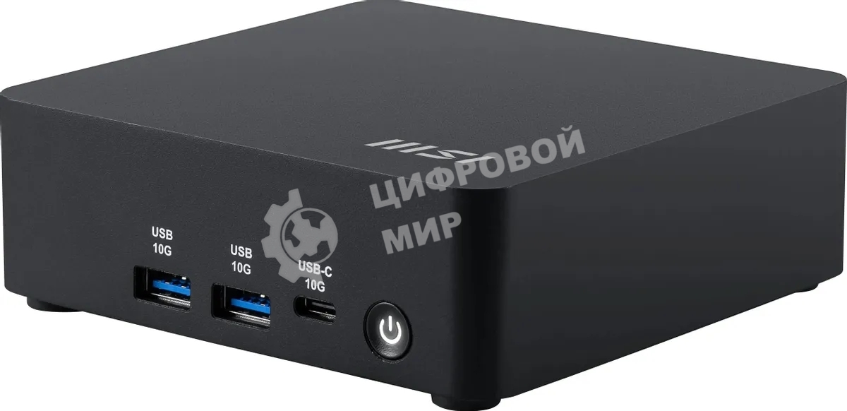 Мини ПК MSI Cubi NUC AI 1UMG-061BRU Core Ultra 5 125H (1.2) Arc graphics без ОС 2x2.5GbitEth WiFi BT 120W черный (936-B20911-061)