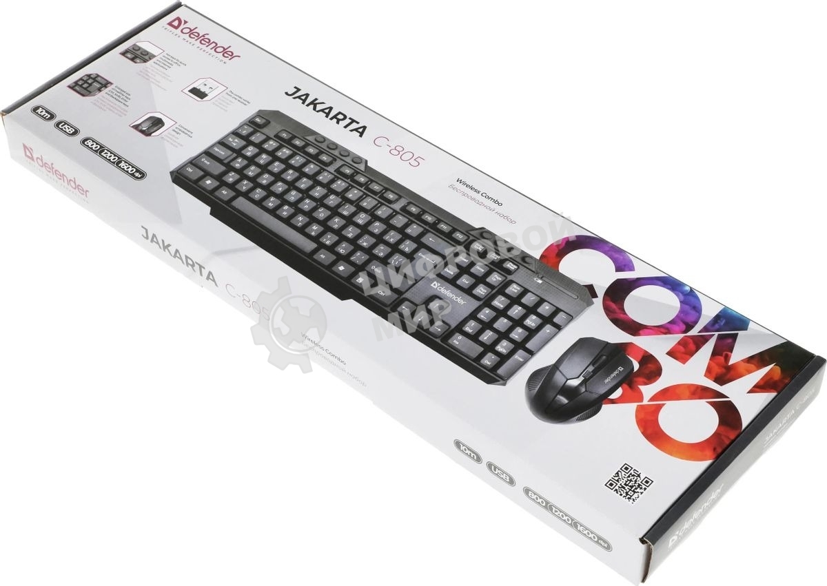 Комплект клавиатура + мышка Defender JAKARTA C-805 Wireless