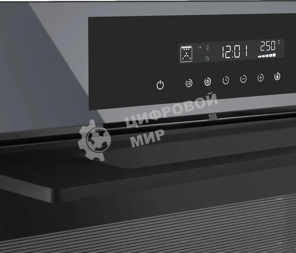 Шкаф духовой электрический Maunfeld AEOD60103G1, 60л, дверца с 3 стеклами, графит