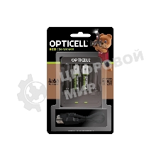 Аккумулятор + зарядное устройство Opticell Turbo АА 2600 mAh AA/AAA 2600mAh (2шт) блистер
