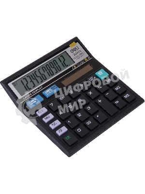 Калькулятор настольный Deli E39231 черный 12-разр.