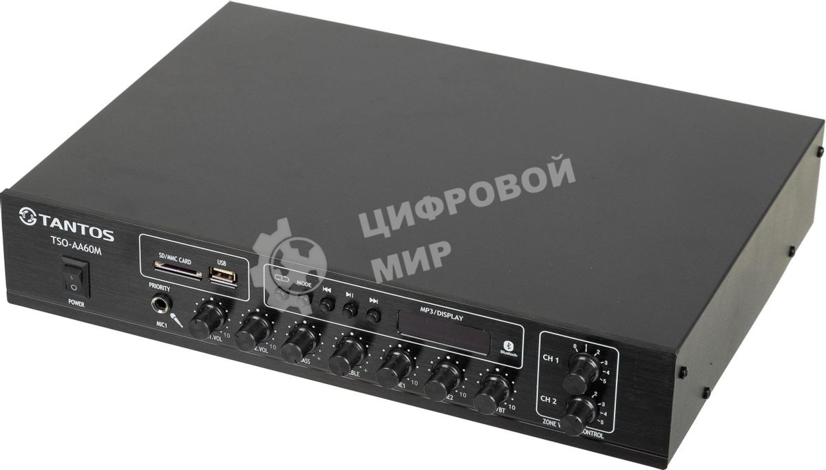 Усилитель Tantos TSo-AA60M выход 60Вт/100Вт (00-00001841)