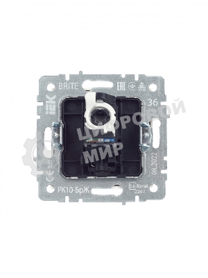 Розетка компьютерная IEK BRITE РК10-БрЖ RJ45 кат.5E жемчуг