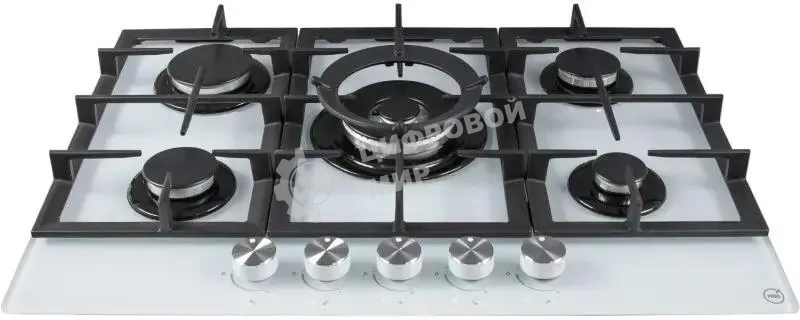Газовая варочная панель MBS PG-801WH стекло белое
