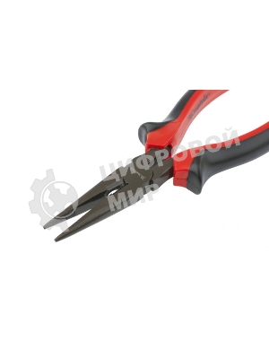 Длинногубцы Matrix 17160 черный Nickel, 180 мм, прямые, двухкомпонентные рукоятки