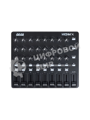 MIDI контроллер AKAI MIDIMIX 24 энкодера, 9 фейдеров, 8 кнопок Mute/Solo, 8 кнопок Rec Arm