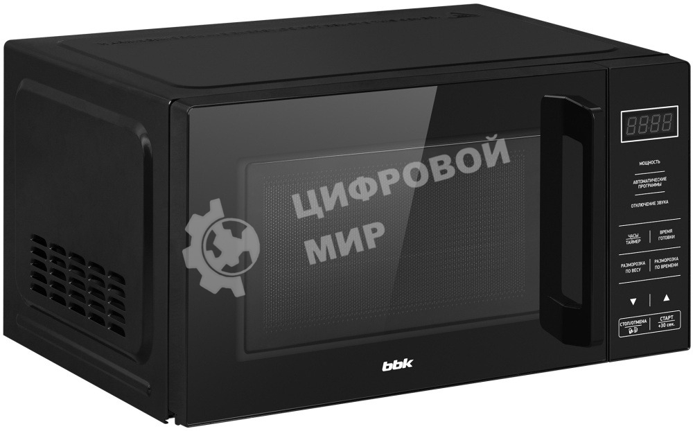 Микроволновая печь BBK 20MWS-750S/B черный, 20 л, 700 Вт, переключатели - сенсор