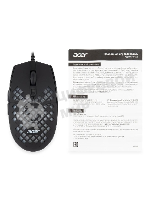 Мышь проводная Acer OMW134 черный, 3200 dpi, USB, кнопки - 6
