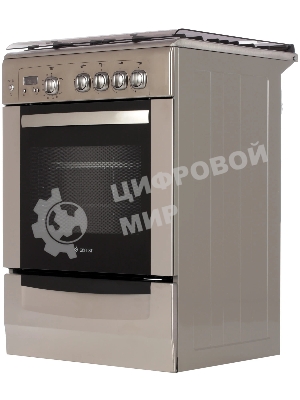 Плита газовая Gefest ПГ 6100-03 0004 серебристый, конфорок 4 шт, духовка 52 л, 60 см x 85 см x 60 см