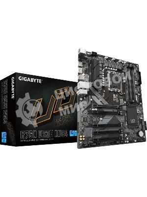 Материнская плата Gigabyte B760 DS3H DDR4, LGA 1700, Intel B760, 4xDDR4, 4xSATA, 2xM.2, 1xPCIe 4.0 x16, 4xPCIe 3.0 x1, 1xHDMI, 1xDP, 1x 1Gb LAN, 1xUSB 3.2 Gen 2, 1xUSB 3.2 Gen 2x2, 4xUSB 2.0, 3x3.5 мм, 7.1, ATX