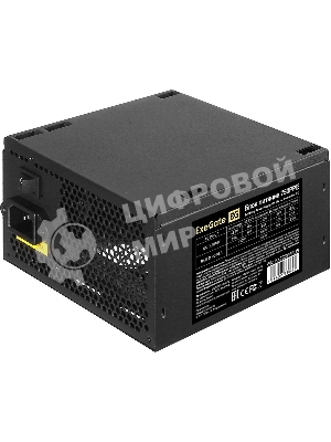 Блок питания ExeGate 750PPE, 750W, (ATX, APFC, SC, КПД 80% (80 PLUS), 12cm fan, 24pin, 2x(4+4)pin, 4xPCI-E, 6xSATA, 3xIDE, черный, кабель 220V 1,8м с защитой от выдергивания)