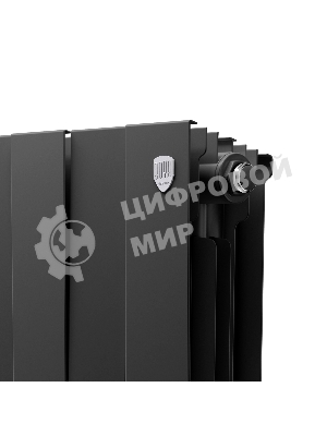 Радиатор биметаллический Royal Thermo PianoForte 200 черный- 14 секц.