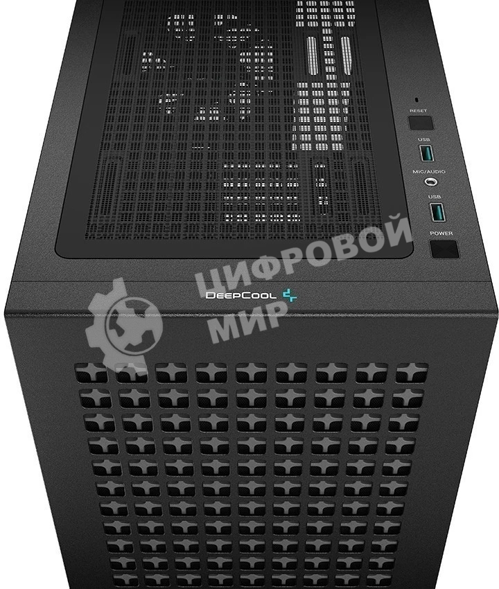 Компьютерный корпус Deepcool CH370 черный без БП mATX 1x120мм 1xUSB 2.0 1xUSB 3.0 audio bott PSU
