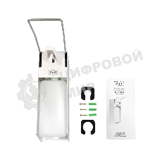 Локтевой дозатор для жидкого мыла и дез. растворов, 1000 мл, Puff-8191, 26х23х10 см