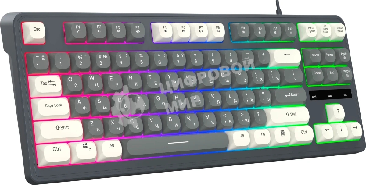 Клавиатура Oklick 711G проводная, USB Type-A, серый