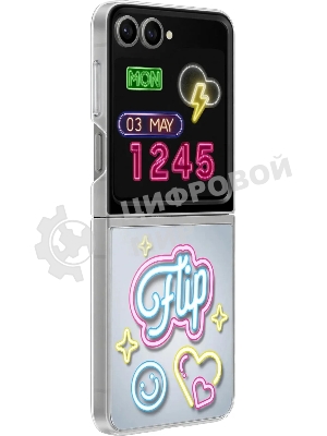 Чехол (клип-кейс) Samsung для Samsung Galaxy Z Flip6 Flipsuit Case Flip 6 (F741) прозрачный/прозрачный (EF-ZF741CTEGRU)