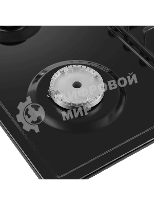 Газовая варочная панель Maunfeld EGHE.64.3STS-EB/G, 4 конфорки, эмалированная сталь, черный