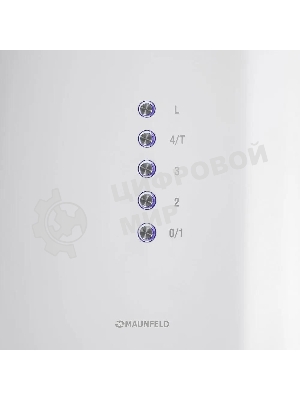 Вытяжка островная Maunfeld Lee Isla 39 белый, 38 см, 1000 куб. м/ч, 52 дБ