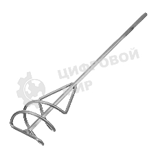 Миксер Сибртех для строительных смесей, 80х9х400 мм, шестигранный хвостовик