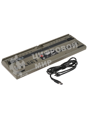 Клавиатура A4Tech Bloody S98 проводная, USB Type-A, белый/зеленый