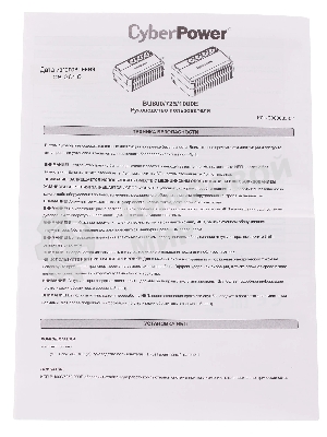Источник бесперебойного питания CyberPower BU-1000/1000 ВА/600 Вт/4 х CEE 7 (евророзетка)