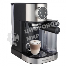 Кофеварка рожковая Zigmund & Shtain ZCM-890 черный/стальной, исп. кофе - молотый, 1.2 л, 1600 Вт, 15 бар