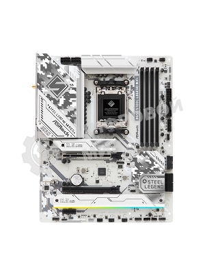 Материнская плата ASRock B650 Steel Legend WiFi, AM5, AMD B650, 4xDDR5, 4xSATA, 3xM.2, 1xPCIe 5.0 x16, 1xPCIe 3.0 x16, 1xPCIe 4.0 x1, 1xHDMI, 1xDP, 1x2.5Gb LAN, Wi-Fi 6E, Bluetooth 5.2, 1xUSB-C 20Gbps, 1xUSB-A 10Gbps, 4xUSB-A 5Gbps, 4xUSB-A 2.0, 2x3.5 мм, 7.1, ATX