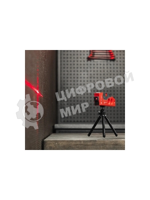 Уровень лазерный Matrix, 180 мм, 220 мм штатив, 4 глазка