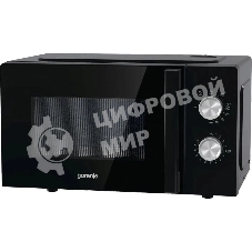Микроволновая печь Gorenje MO20E2BH черный, 20 л, 800 Вт, переключатели - поворотный механизм