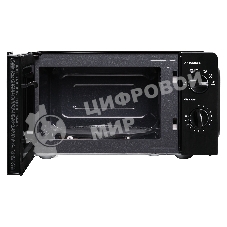 Микроволновая печь BBK 17MWS-782M/B черный, 17 л, 700 Вт, переключатели - поворотный механизм