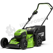 Газонокосилка аккумуляторная GreenWorks GD60LM46HPK4, 60 В, 4 Ач