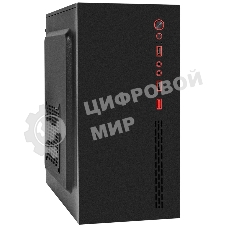 Компьютерный корпус Minitower ExeGate BAA-403-UNS400 (mATX, БП UNS400 с вент. 12см, 2*USB, HD Audio, черный)