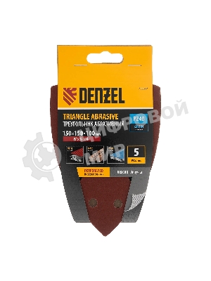 Треугольник абразивный Denzel на ворc. подложке под 
