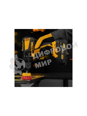 Щетка для дрели Denzel 65 мм, чашка, со шпилькой, нейлоновая щетина