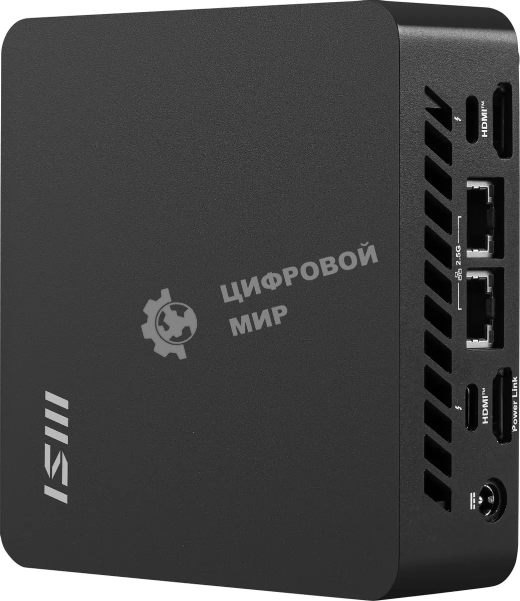 Мини ПК MSI Cubi NUC AI 1UMG-061BRU Core Ultra 5 125H (1.2) Arc graphics без ОС 2x2.5GbitEth WiFi BT 120W черный (936-B20911-061)